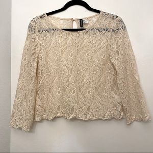 DIVIDEND Lace Blouse